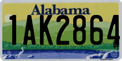 AL license plate 1AK2864