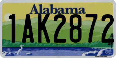 AL license plate 1AK2872