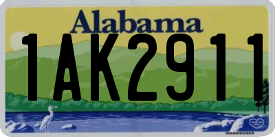 AL license plate 1AK2911