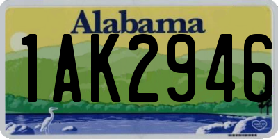 AL license plate 1AK2946