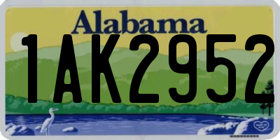 AL license plate 1AK2952