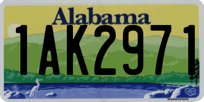 AL license plate 1AK2971