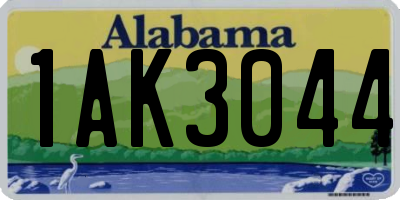 AL license plate 1AK3044