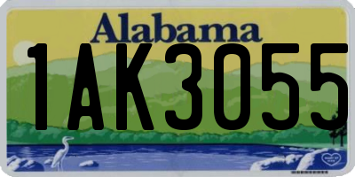 AL license plate 1AK3055