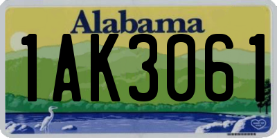 AL license plate 1AK3061