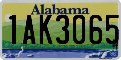 AL license plate 1AK3065