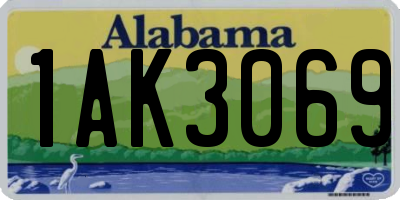 AL license plate 1AK3069