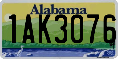 AL license plate 1AK3076