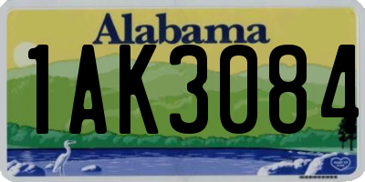 AL license plate 1AK3084
