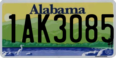 AL license plate 1AK3085