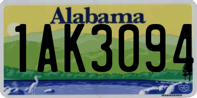 AL license plate 1AK3094