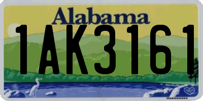 AL license plate 1AK3161