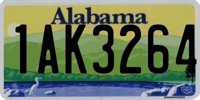 AL license plate 1AK3264