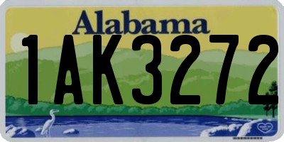 AL license plate 1AK3272