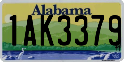 AL license plate 1AK3379