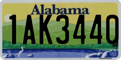 AL license plate 1AK3440