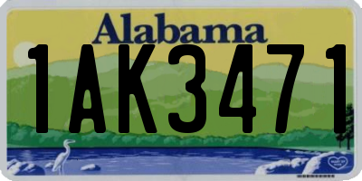 AL license plate 1AK3471