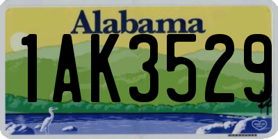 AL license plate 1AK3529