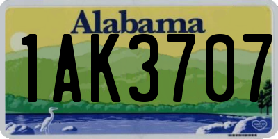 AL license plate 1AK3707
