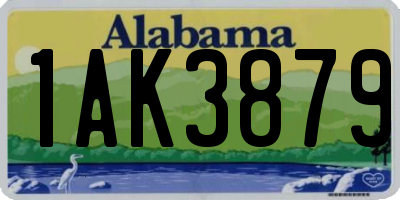 AL license plate 1AK3879