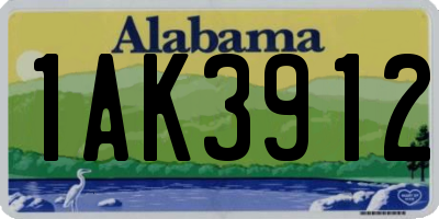 AL license plate 1AK3912