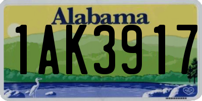 AL license plate 1AK3917
