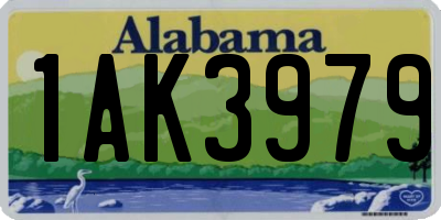 AL license plate 1AK3979