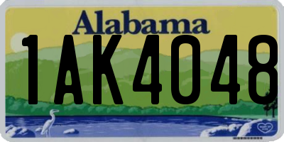 AL license plate 1AK4048