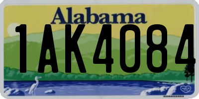 AL license plate 1AK4084
