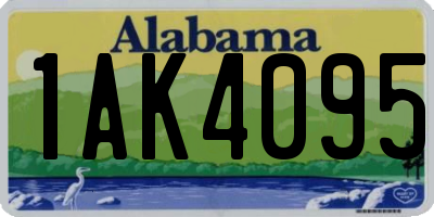 AL license plate 1AK4095