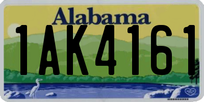 AL license plate 1AK4161