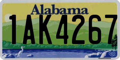 AL license plate 1AK4267