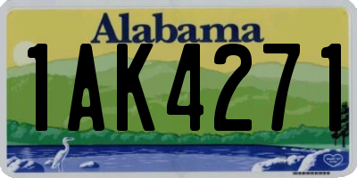 AL license plate 1AK4271