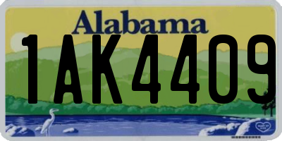 AL license plate 1AK4409