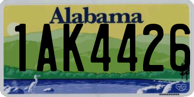 AL license plate 1AK4426