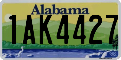 AL license plate 1AK4427