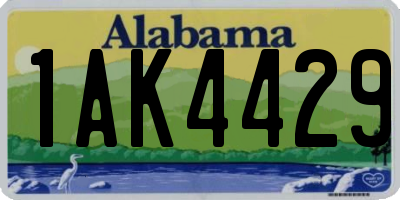 AL license plate 1AK4429