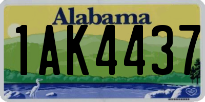 AL license plate 1AK4437