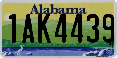 AL license plate 1AK4439