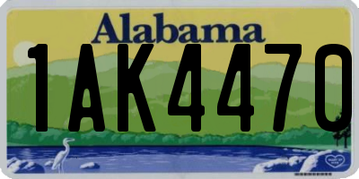 AL license plate 1AK4470