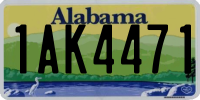 AL license plate 1AK4471