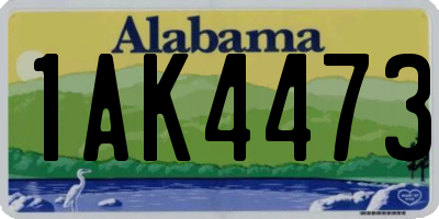 AL license plate 1AK4473