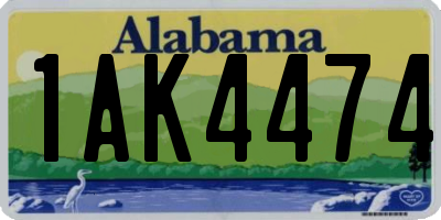 AL license plate 1AK4474