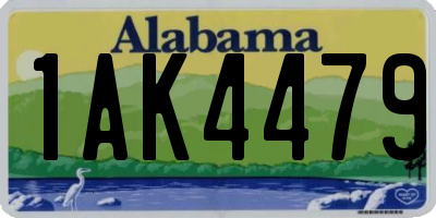 AL license plate 1AK4479