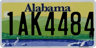 AL license plate 1AK4484