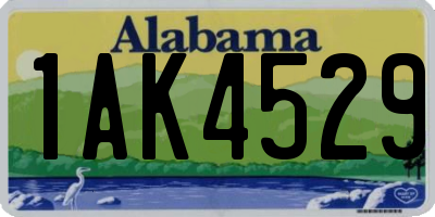 AL license plate 1AK4529