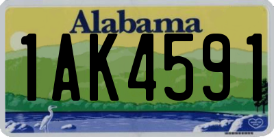 AL license plate 1AK4591