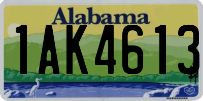 AL license plate 1AK4613
