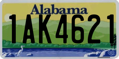 AL license plate 1AK4621
