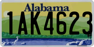 AL license plate 1AK4623